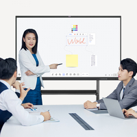 Écran LCD LED 4K personnalisé 65 Carte interactive numérique intelligente à écran tactile de 100 pouces pour les médias et la signalisation numérique
