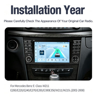 Radio Mobil Android 7 inci untuk Mercedes-Benz E-Class W211, Android Auto Wireless CarPlay, WiFi Terintegrasi, 1024x600, Garansi 1 Tahun