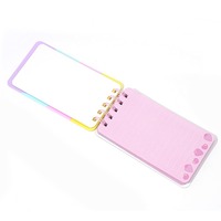 Carnet à spirale personnalisé en silicone DIY, mini-journal mignon pour fille avec trous pour breloques, cadeau, 80 feuilles, vente en gros OEM