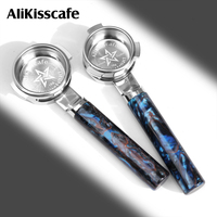 Porte-filtre à café sans fond CNC Lay-Flat 51mm 54mm 58mm pour machine à expresso DeLonghi Breville E61, accessoires et outils de barista