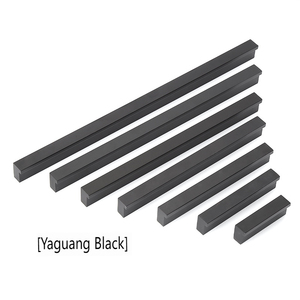 Xiduo Modern L-shaped Aluminum Cabinet <strong>Door</strong> Handle for Kitchen Dresser Matt Black - Product Image 4