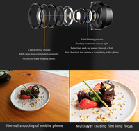 Objectif téléobjectif pour téléphone 65 mm 3X universel pour iPhone Android, portrait professionnel, bokeh, clip en aluminium, accessoire de qualité reflex numérique