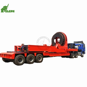 รถพ่วงพื้นเรียบสำหรับบรรทุกหนัก 3 เพลา 120 ตัน ยี่ห้อ China Hydraulic Steering พร้อมใบพัดลม  ขาย - Product Image 2