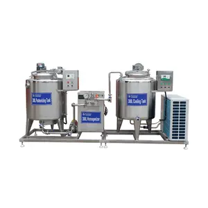 Máquina de pasteurización de leche, pasteurizador de 50L, 100L, 150L, 200L, 300L, 500L, 500 litros