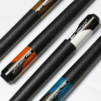 Queue de billard Predator P3 de qualité supérieure, 1/2 PC, en fibre de carbone, pour billard à neuf boules, avec poignée en cuir PU, longueur 58 pouces, en acier inoxydable