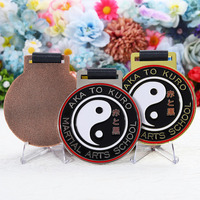 Médailles de prix en or, argent et bronze Bagua 3D personnalisées pour enfants Sports Judo Karaté Taekwondo Médailles d'art martial pour l'école