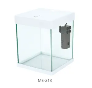 Mini aquarium tactile de nouvelle génération, bols à poisson de style taille personnalisée petit aquarium en verre Mini aquariums (série ME)