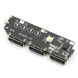5V 1A 1.5A 2.1A 3 USB ngân hàng điện sạc bảng mạch bước lên Boost Power <span class=keywords><strong>Module</strong></span> + 5S 18650 Li-ion trường hợp vỏ Tự làm Kit Powerbank - Product Image 5