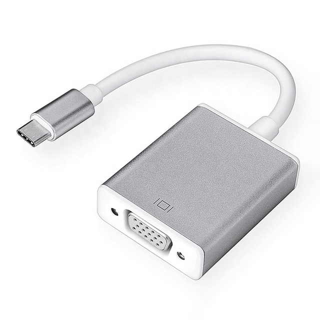 Factory 1080P USB-C Type-C USB Type C Male to VGA Female Video Converter Adapter Cable for Monitor Laptop