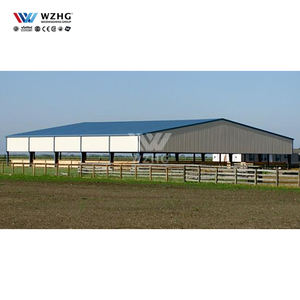 Abri durable personnalisable de bétail de hangar de cheval de structure métallique de structure métallique de conception moderne - Product Image 1