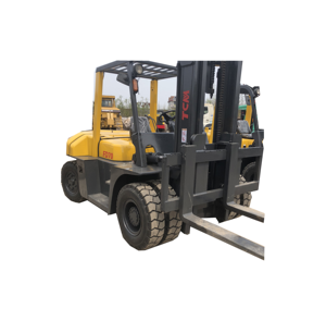 Montacargas Diésel Usado TCM de 7 Toneladas, Contrapesado, Motor Japonés, 3 Toneladas, Altura de Elevación de 3m, Mástil de Tres Etapas para Almacén - Product Image 1