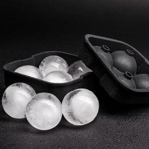 Muestra gratis gran whisky vino <span class=keywords><strong>Macallan</strong></span> bola molde de silicona respetuoso con el medio ambiente círculos redondos bloque bandejas de cubitos de <span class=keywords><strong>hielo</strong></span> herramientas para hacer helados - Product Image 1