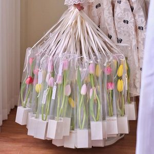 Ma ma — boîte à fleurs transparente et pliable pour la fête des mères, coffret d'emballage pour fleuriste, carré et simple, pour la saint-valentin, nouvel arrivage, 2022 - Product Image 3