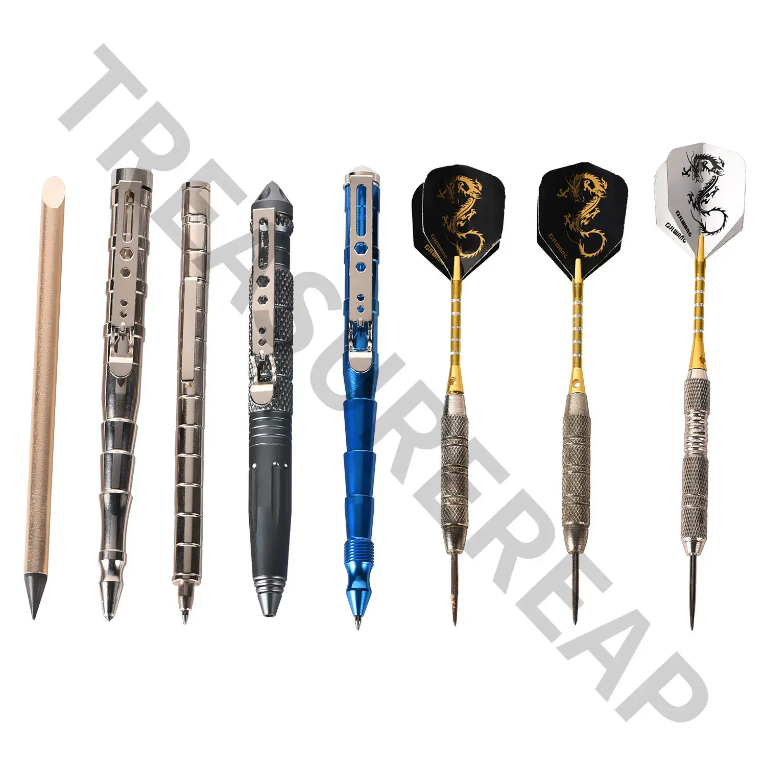 High-end kaliteli paslanmaz taktik kalem avcılık kalem bıçak araçları için açık