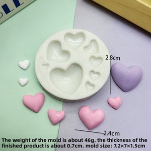 Molde de Silicona para Pastel con Forma de Corazón y Alas de Ángel, Resistente al Calor, Fácil de Desmoldar, para Decoración de Chocolate y Mousse - Product Image 6