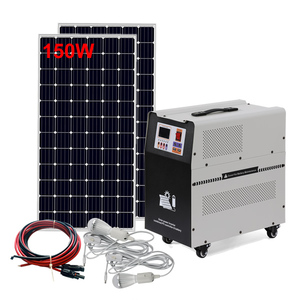 สินค้ามาใหม่ ชุดระบบพลังงานแสงอาทิตย์แบบพกพา 1000w 12v พร้อมแผงโซลาร์เซลล์ 220v - Product Image 1
