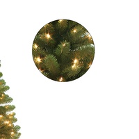 Sapin de Noël artificiel en épicéa de haute qualité avec lumières LED préinstallées, base de support, matériau PVC écologique, utilisation en intérieur