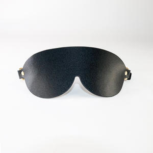 Набор для БДСМ из натуральной кожи, 8 предметов: повязка на глаза, ошейник, поводок, флоггер, кляп, наручники для взрослых (игрушки для СМ) - Product Image 4