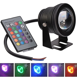<span class=keywords><strong>12V</strong></span> RGB LED fontaine sous-marine lumière 10W étanche IP68 paysage étang lampe <span class=keywords><strong>piscine</strong></span> pelouse creusée lumière projecteur blanc chaud - Product Image 1
