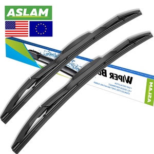 ASLAM Essuie-glace hybride universel 100% caoutchouc naturel de haute qualité, durable, toutes saisons, essorage silencieux et fluide, ajustement parfait - Product Image 1