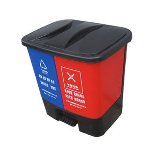 Outdoor Rolling Cover Type Plastic Garbage Container with Lids 40L Eco-Friendly Recycling Waste <strong>Bin</strong> - Product Image 4