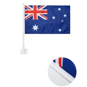 Bandera de Coche Personalizada con Impresión en Poliéster, Venta al por Mayor, para Todos los Países, con Asta de Acrílico - Product Image 4