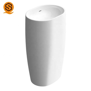 Mars Expo lavabo autoportant, <span class=keywords><strong>pierre</strong></span> artificielle lavabo sur colonne - Product Image 2