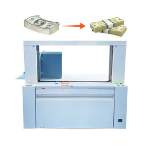 Máquina flejadora OPP automática eléctrica de gama alta SJB, máquina flejadora de cinta de papel