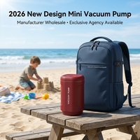 Sac de rangement sous vide portable sans fil avec pompe à air en plastique OEM à logo personnalisé, avec batterie électrique et remplaçable