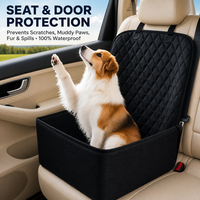 Tapis de voiture pour animaux de compagnie, imperméable, portable, coussin en polyester épaissi pour siège arrière, housse de siège de voiture pour chien, toutes saisons