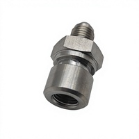 Raccord de tuyau de frein CNC usiné en usine, mâle AN3 vers femelle 3/8-24, service d'usinage sur mesure pour pièces de modification automobile