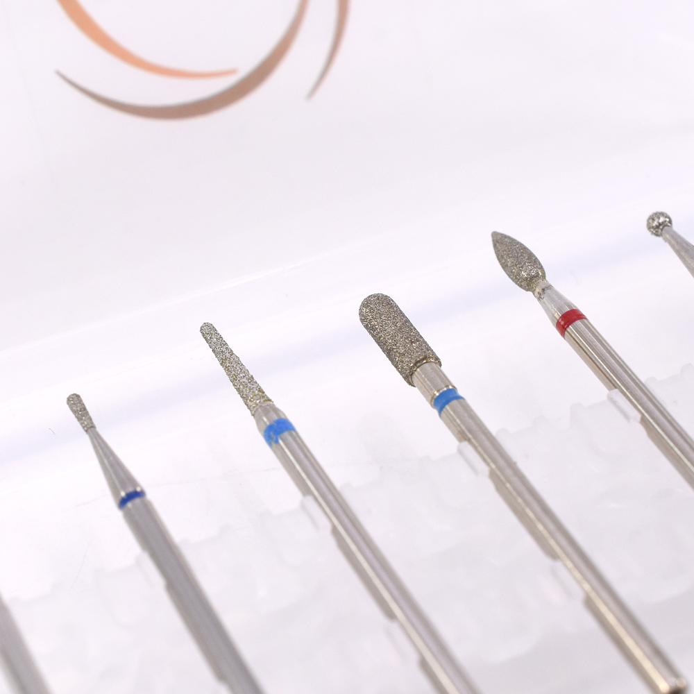 Embouts de ponceuse à ongles diamantés