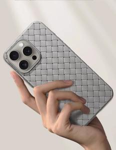 Nouveau modèle pour <span class=keywords><strong>iphone</strong></span> 16 Pro Max caractéristiques motif tissé 15 étui bonne Dissipation de la chaleur respirabilité <span class=keywords><strong>coque</strong></span> souple entièrement couverte - Product Image 1