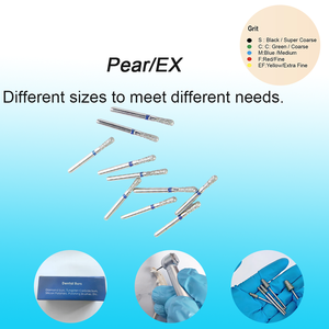 Frese Diamantate Dentali Nere Circolari Super Grossolane a Doppia Conicità, Set di Frese Leggere - Campione Disponibile - Product Image 4