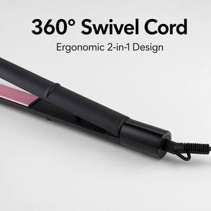 ANBOLIFE Lisseur de cheveux <span class=keywords><strong>pas</strong></span> <span class=keywords><strong>cher</strong></span> PTC à chauffage rapide 1 bouton 210 degrés avec interrupteur rotatif pour femmes Planchas Para Cabello - Product Image 5