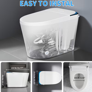 Toilette intelligente standard, installation facile, certification de qualité, bidet intelligent, toilette intelligente pour le développement immobilier - Product Image 4