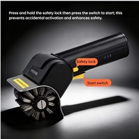 Nettoyeur de barbecue électrique sans fil 2000 mAh, brosse rotative en acier inoxydable, rechargeable, étanche et sécurisé pour grille de barbecue