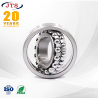 2200-2RS Self-Aligning Ball Bearing 10x30x14mm Chrome Steel Double Row Wide Series Pre-Lubricated for Motor Drive