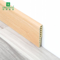 Plinthe en composite bois-plastique (WPC) certifiée FSC, écologique, pour les projets de construction verte et durables de l'UE