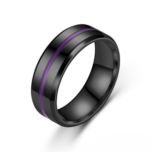 Cincin Kepribadian untuk Pria Aksesori Perhiasan Cincin Jari Karet Warna-warni Kreatif - Product Image 6