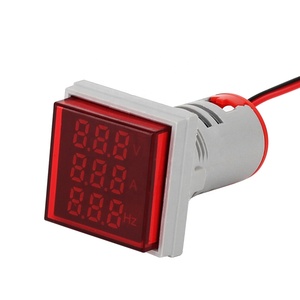 LED Digital AC Voltímetro Amperímetro Medidor <span class=keywords><strong>de</strong></span> frecuencia Luces <span class=keywords><strong>de</strong></span> señal 3 en 1 Indicador 220V Voltaje Corriente Hz Volt Amp Tester Detector - Product Image 2