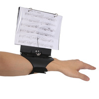 New Flute Marching Score Clip Black Flute Arm Music Stand Adjustable Marching Band Instrument Sheet Music Holder