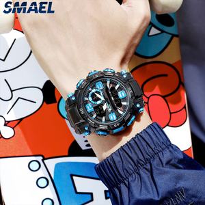 นาฬิกาดิจิตอล SMAEL คุณภาพสูง ดีไซน์เท่ กันน้ำ รุ่น 1921 พร้อมไฟเรืองแสง นาฬิกาปลุก ไฟ LED สำหรับผู้หญิงและผู้ชาย - Product Image 6