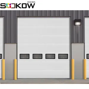 Gudang Komersial Bangunan Pintu Garasi Penampang dengan Hardwares Lengkap