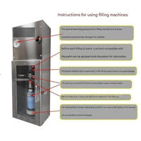 Vente directe usine – Machine de remplissage semi-automatique pour aérosols blancs, équipement de conditionnement quantitatif pour peinture auto-émaillante et gaz.