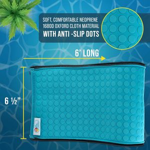 Fourniture de <span class=keywords><strong>piscine</strong></span> Couverture de main courante en néoprène de 6 pieds Teal Antidérapant Poignée de sécurité Fermeture à glissière <span class=keywords><strong>Protection</strong></span> contre la chaleur pour la <span class=keywords><strong>piscine</strong></span> Poignée d'échelle de <span class=keywords><strong>piscine</strong></span> - Product Image 2