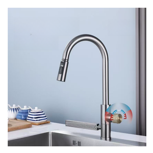 Robinet d'eau bouillante LED <span class=keywords><strong>6</strong></span> en 1 5/<span class=keywords><strong>6</strong></span> voies Robinet d'eau pétillante réfrigérée Bouton de contrôle Robinet d'eau pure pour évier de cuisine - Product Image 4