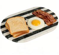 Planche à découper en marbre naturel écologique, résistante à la chaleur, rectangulaire, accessoire de cuisine pour blocs de découpe