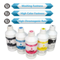 Encre Pigmentée DTF Myriad Minded Premium pour Film PET, Personnalisée 1000ML CMYK+Blanc, Sans Colmatage, Séchage Rapide et Fluide