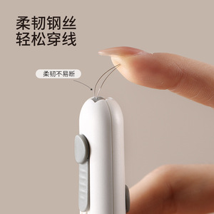 FaSoLa Needle Threader White Multi Functional Hand Sewing <b>Tool</b> With Thread Remover For Easy <b>Threading</b> - Product Image 3